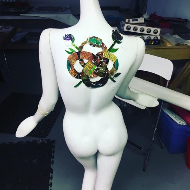 Working on a #project. #mosaic #mannequin #art #ohlala