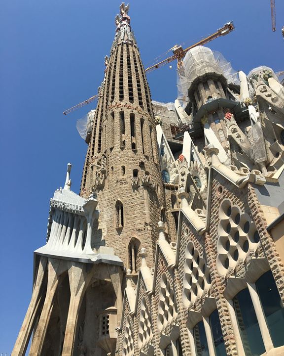 Today is one of my most inspirational day ever, la #sagradafamilia was unbelievably beautiful…